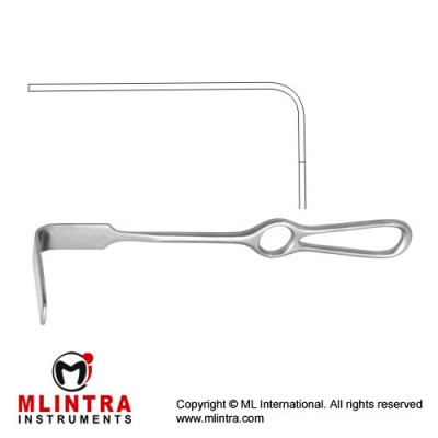 Brunner Retractor Stainless Steel, 25.5 cm - 10" Blade Size 104 x 25 mm